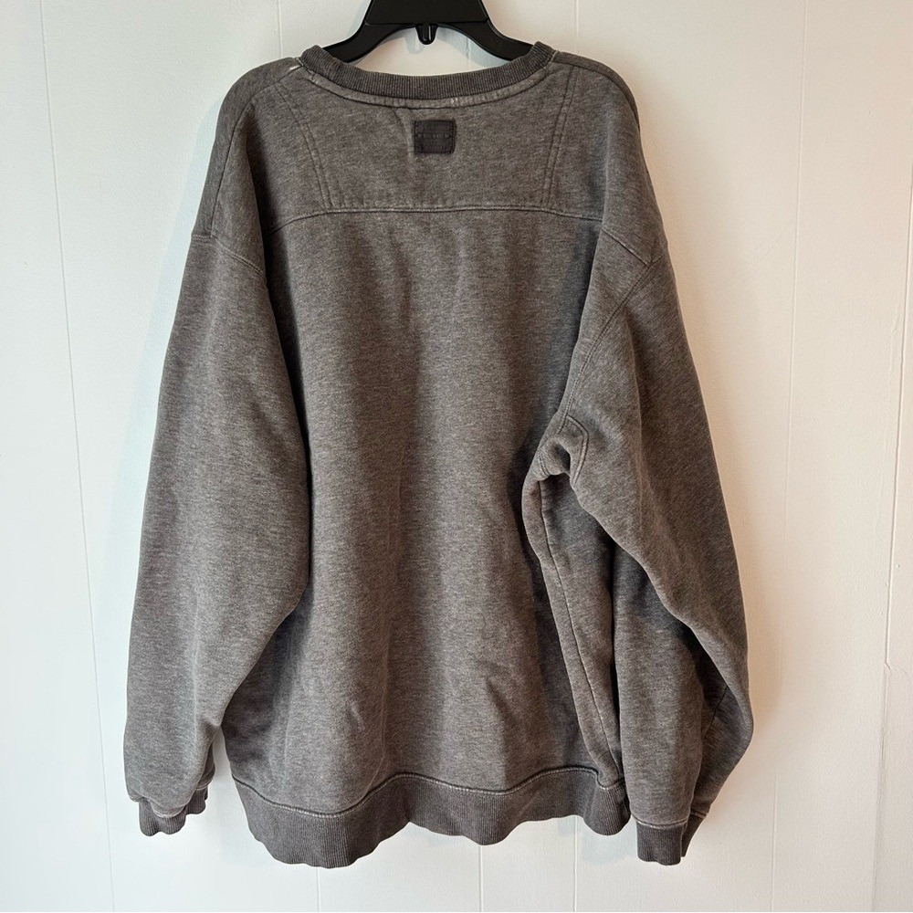 Columbia Mens XXL Charcoal Gray Heather Crewneck Fleece Sweatshirt Relaxed Fit - Picture 5 of 9